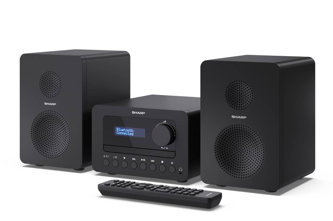 Sharp TOKYO DAB+ HI-FI Micro System - Heim-Audio-Mikrosystem - Schwarz - 40 W - 2-Wege - Kabellos - DAB - FM