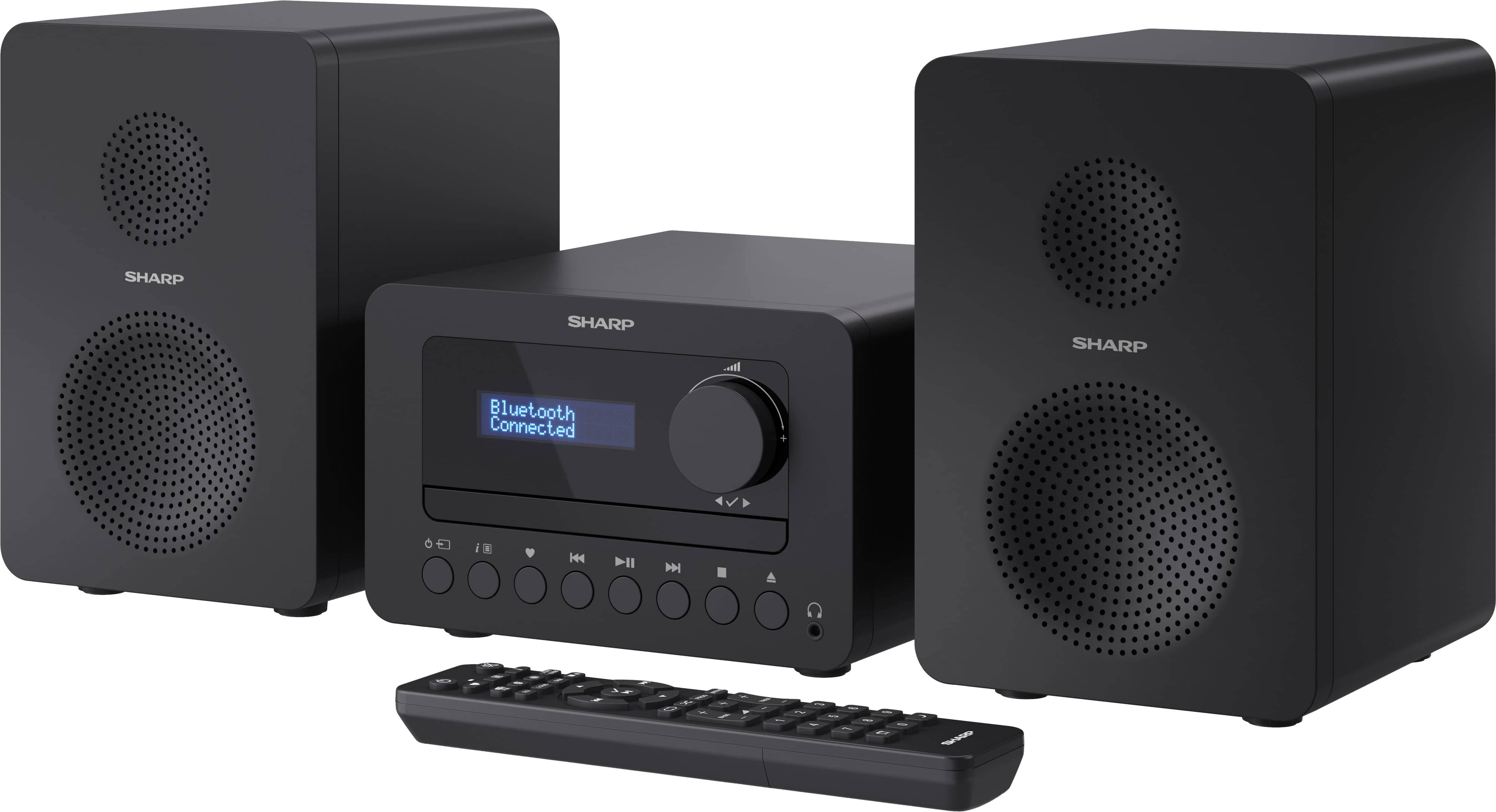 SHARP HiFi-Anlage XL-B520D, schwarz, DAB+, Bluetooth, MP3, CD-Laufwerk