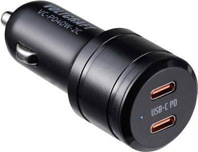 VOLTCRAFT VC-PD40W-2C VC-13431420 USB-Ladegerät KFZ Ausgangsstrom (max.) 3 A 2 x USB-C® USB Power Delivery (USB-PD) (VC-