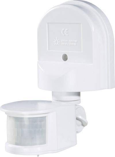 Renkforce Wand PIR-Bewegungsmelder 1296294 180 ° Relais Weiß IP44 (1296294)