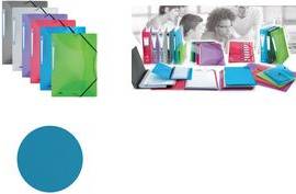 ELBA Eckspannermappe hawai, DIN A4, farbig sortiert aus PP, 3 Einschlagklappen, Maße: (B)240 x (H)320 mm,