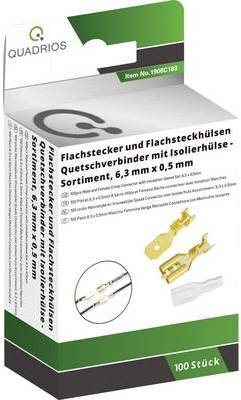 QUAD 1908C183 Flachstecker-huelsen Set 0.5 x 6.3 mm/0.5 -1.5 mm² 100 Stk