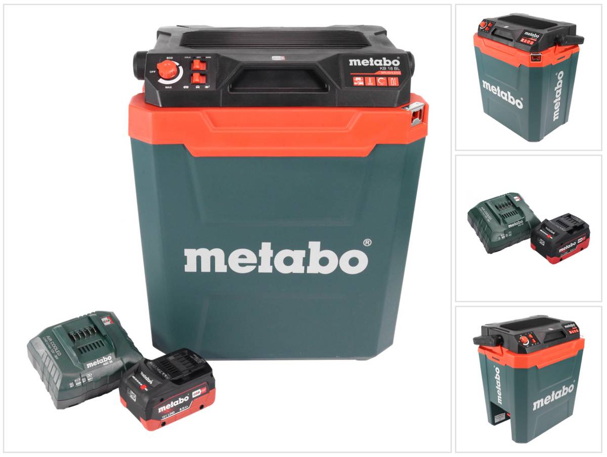 Metabo KB 18 BL Akku Kühlbox 18 V mit Warmhaltefunktion 28 l Brushless + 1x Akku 8,0 Ah + Ladegerät