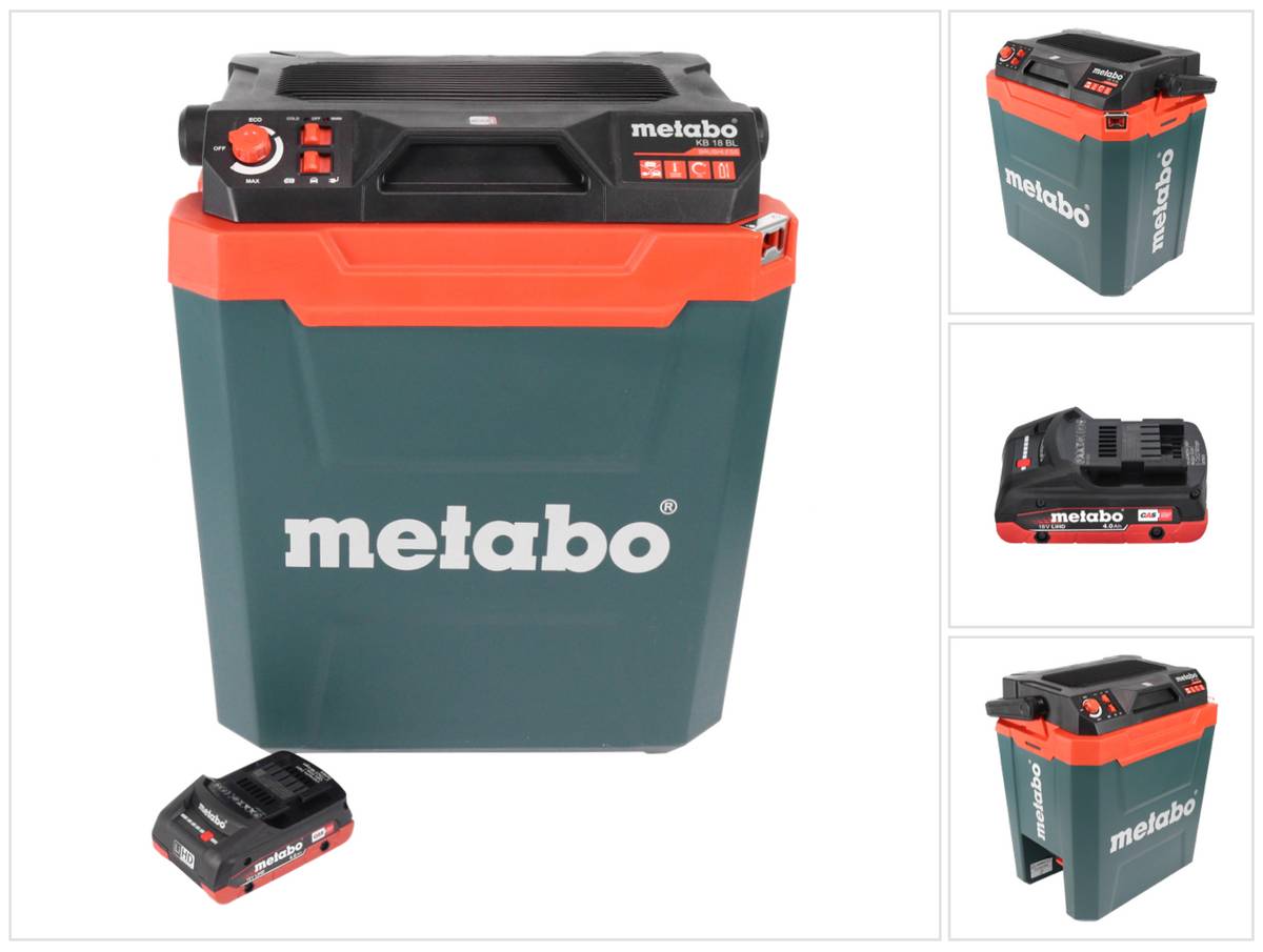 Metabo KB 18 BL Akku Kühlbox 18 V mit Warmhaltefunktion 28 l Brushless + 1x Akku 4,0 Ah - ohne Ladegerät