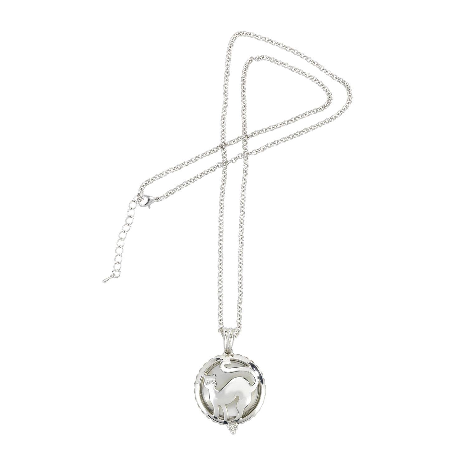 Maximex Kette mit Katzen-Anhänger UND Lupe