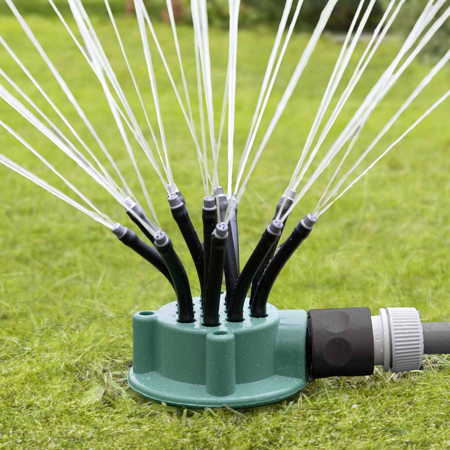 Maximex Gartensprinkler Flexi, 12 Arme, bewässert gezielt, wassersparend