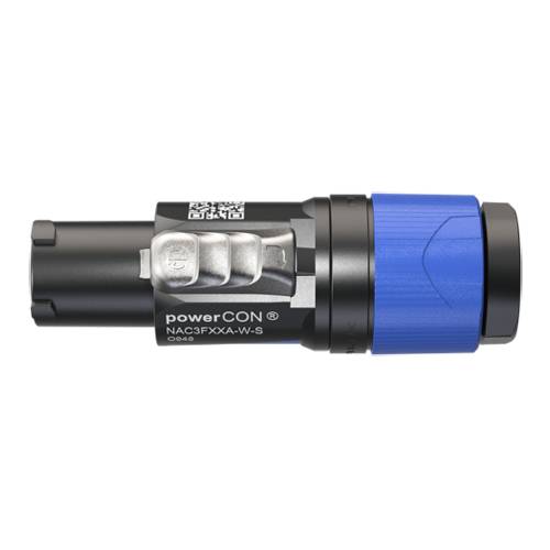 NEUTRIK NAC3FXXA-W-S - powerCON AC-Netzkabelstecker - blau/ grau
