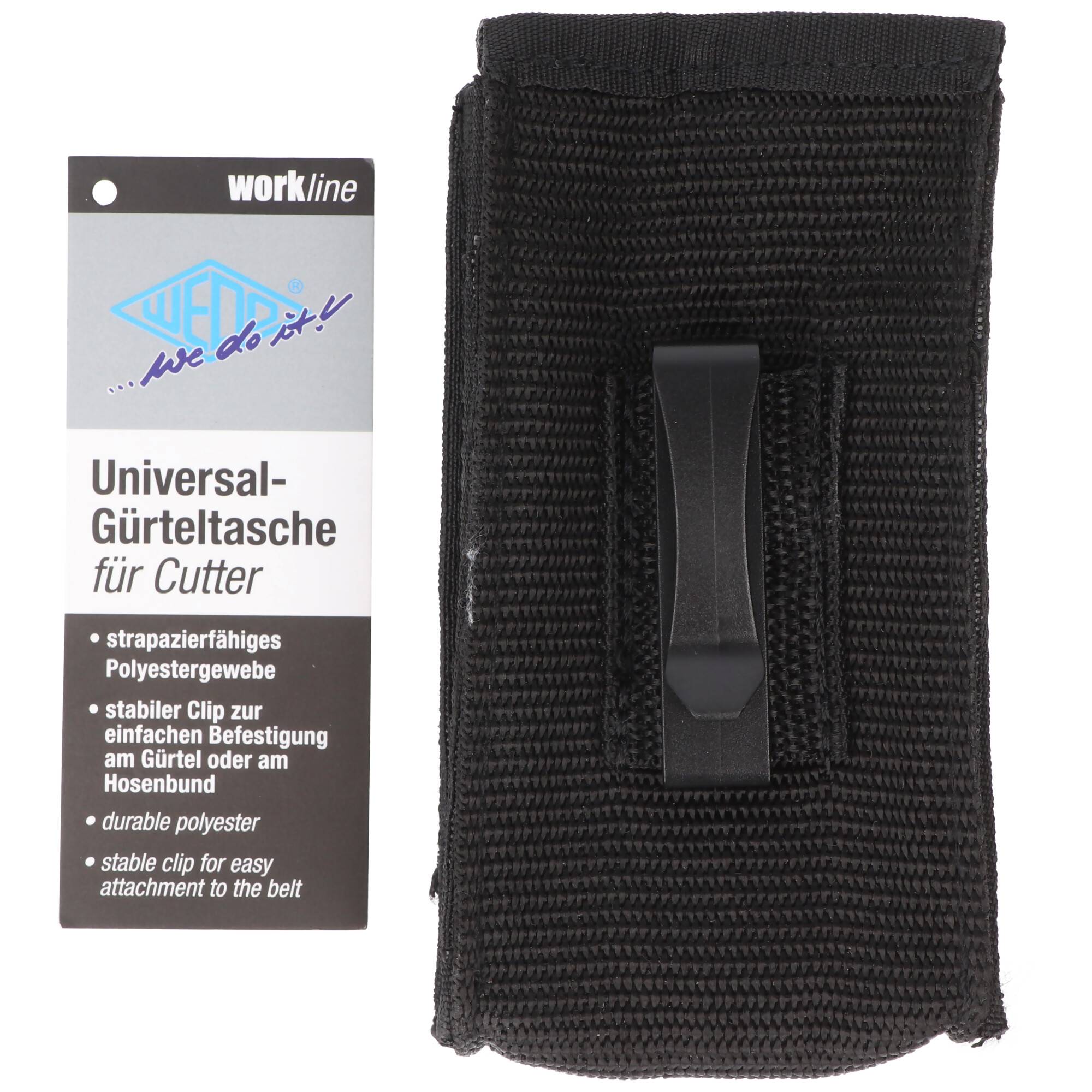 Universal-Gürteltasche für Cutter, strapazierfähiges Polyestergewebe, mit Clip zur einfachen Befestigung am Gürtel oder