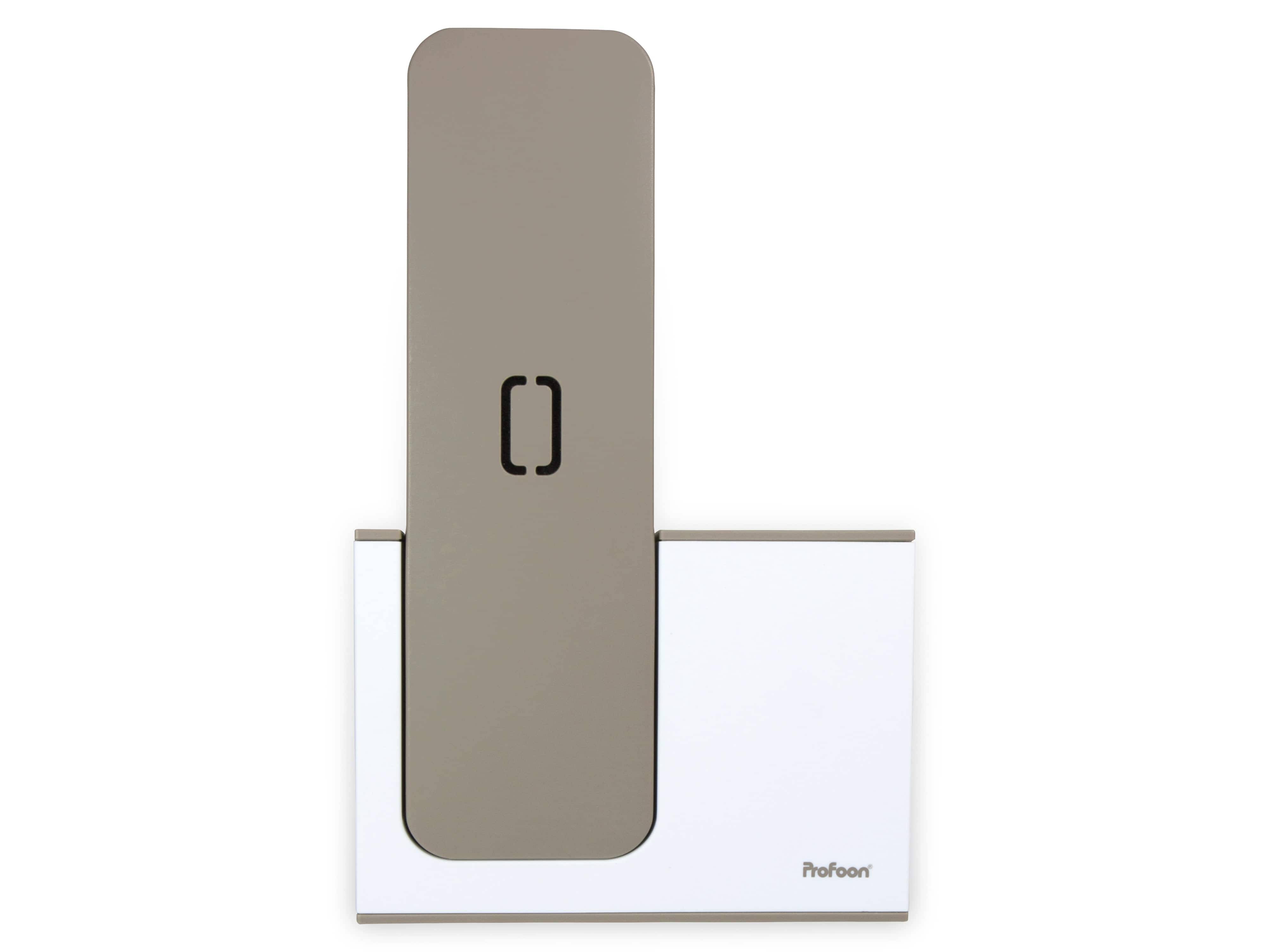 PROFOON DECT-Telefon PDX-8400TE, weiß/grau