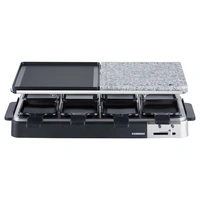 MELISSA Raclette-Grill 16300027, 1300 W, mit Steinplatte, 8 Pfannen, schwarz MELISSA Raclette-Grill 16300027, 1300 W, mit Steinplatte, 8 Pfannen, schwarz