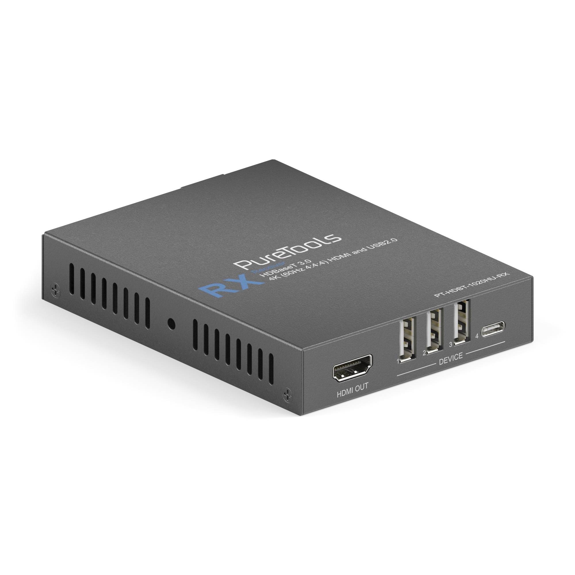 PURELINK - PureTools PT-HDBT-1020HU-RX, AV-Receiver, 100 m, Kabelgebunden, Schwarz, HDCP