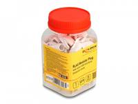 Delock - Netzwerkanschluss - RJ-45 (M) - S/FTP - CAT 7 - rund, ohne Haken (Packung mit 25)