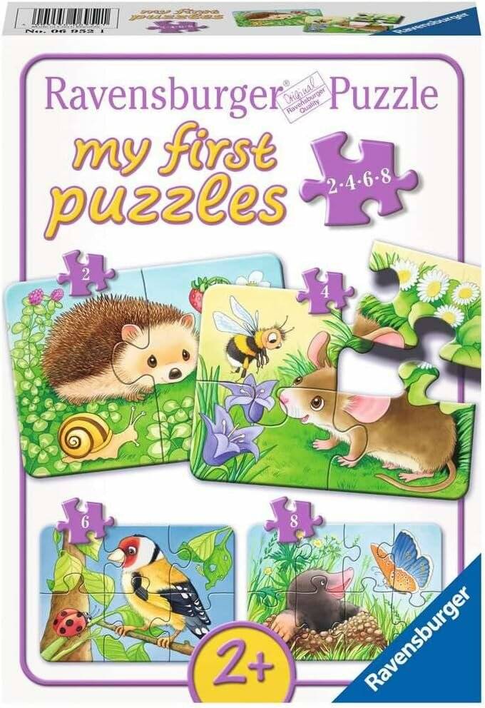 RAVENSBURGER Mein erstes Puzzle Haustiere im Garten 4in1 (2,4,6,8 Teile)