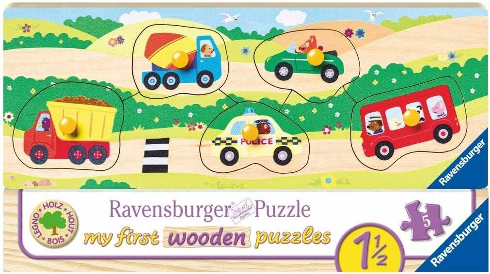 RAVENSBURGER Holzpuzzle Fahrzeuge
