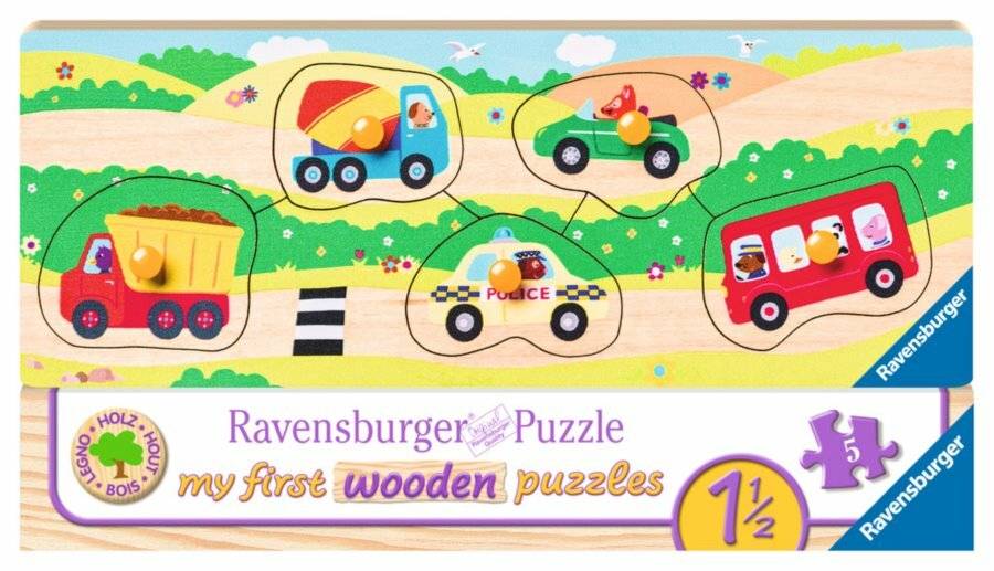 RAVENSBURGER Holzpuzzle Fahrzeuge
