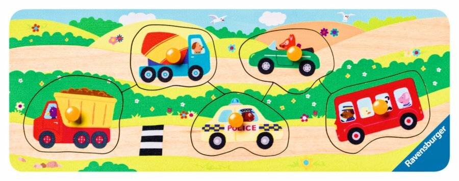 RAVENSBURGER Holzpuzzle Fahrzeuge