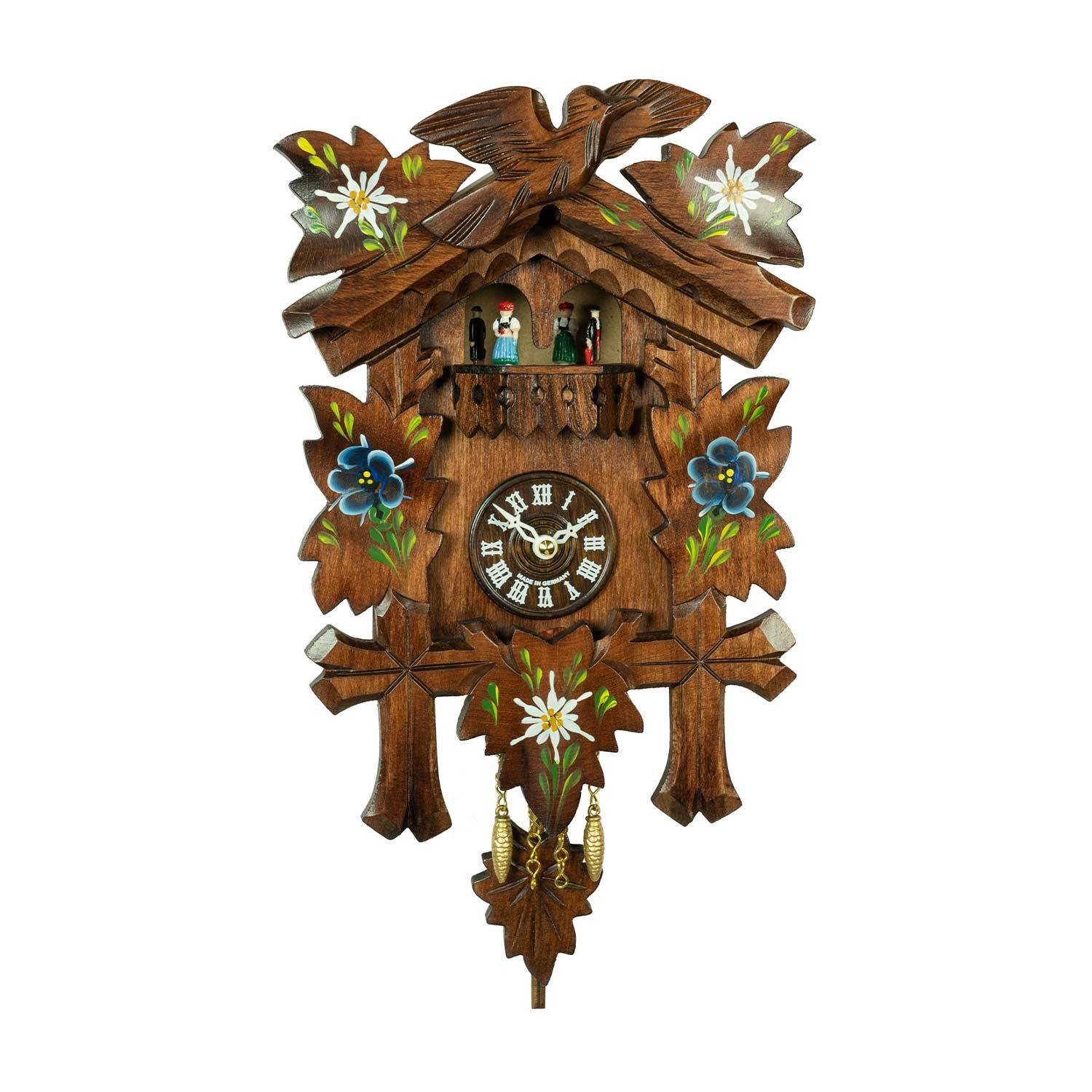 Trenkle Kuckucksuhr Bad Griesbach, Quarz, mit Kuckucksruf und drehenden Tänzern