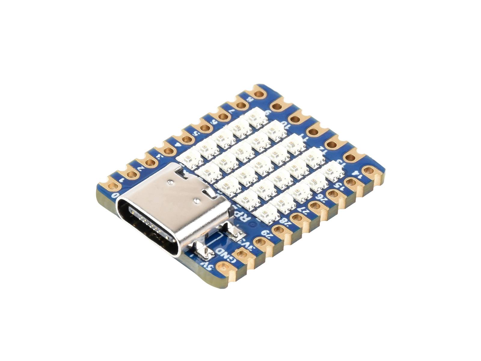 WaveShare RP2040-Matrix Development Board Onboard 5×5 RGB LED Matrix