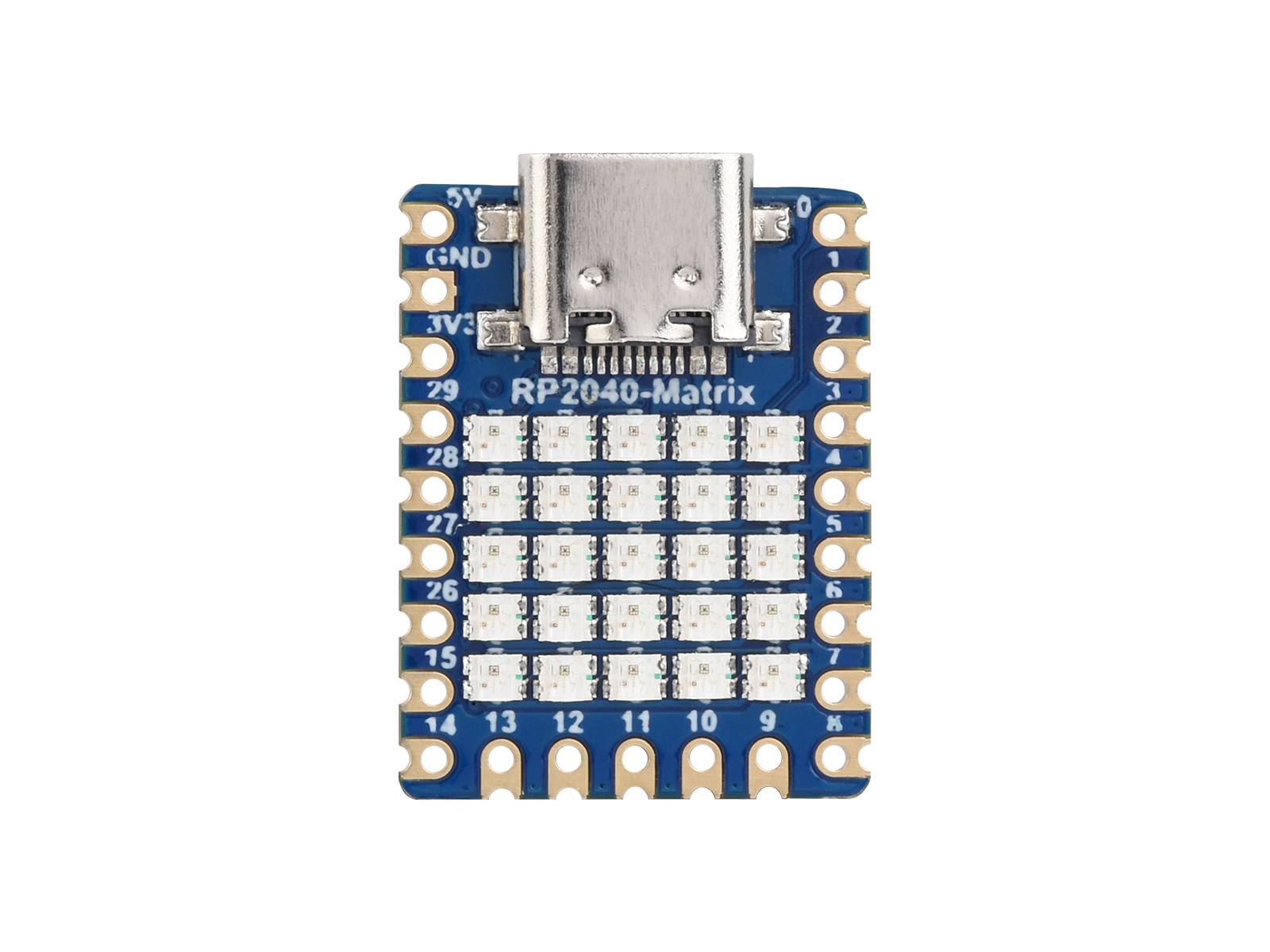 WaveShare RP2040-Matrix Development Board Onboard 5×5 RGB LED Matrix