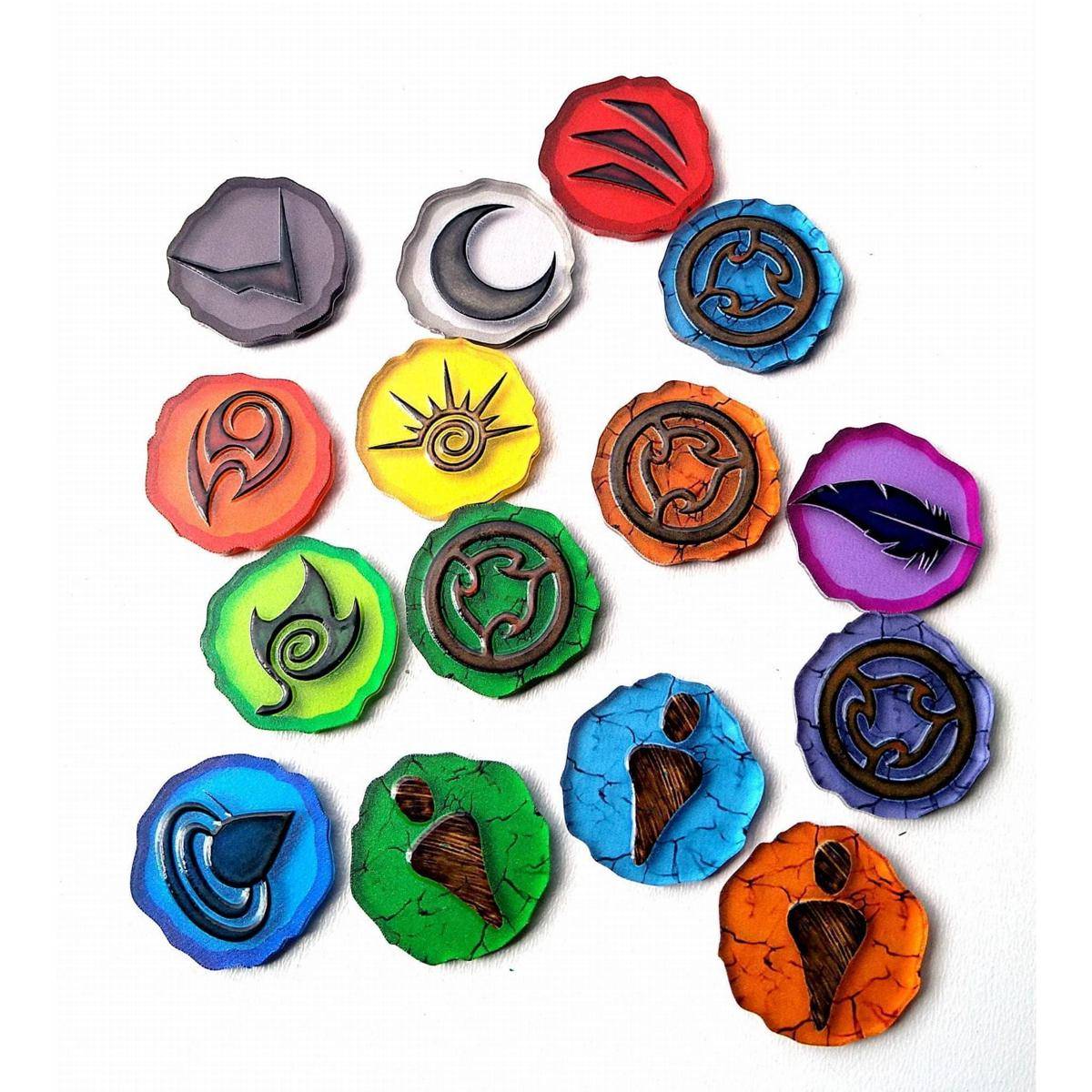 Token und Marker: Spirit Island Jagged Earth Token Set (GB)