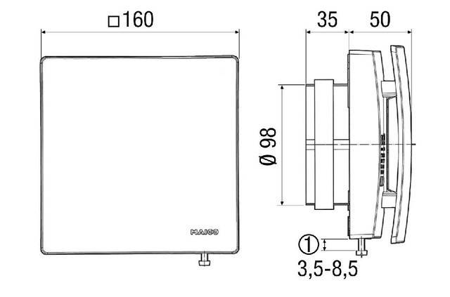 Maico Zu- und Abluftventil AZV 100