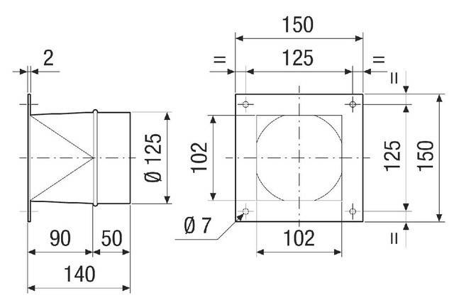 Maico Übergangsadapter URRI 12