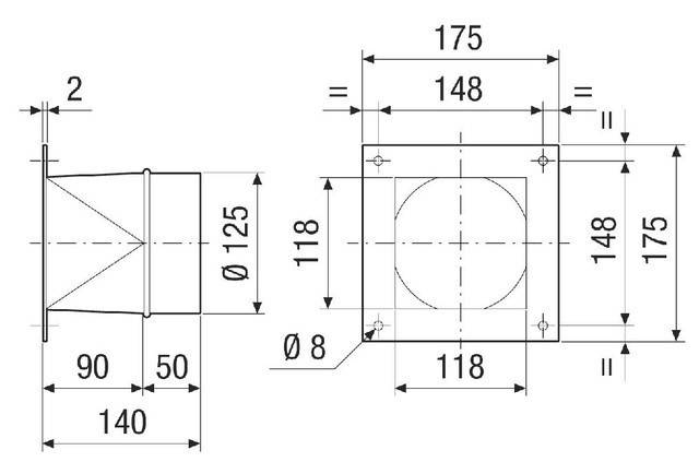 Maico Übergangsadapter URRI 14