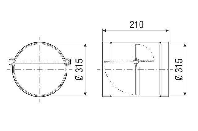 Maico Verschlussklappe VKKI 40