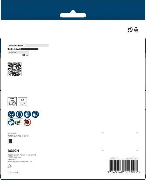 Bosch Power Tools Schleifscheibe,Körnung 60 1609201650