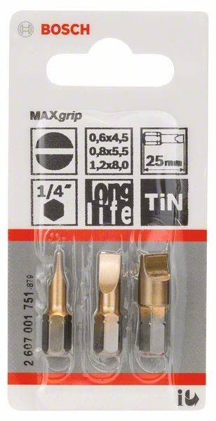 Bosch Power Tools Schrauberbit-Set Max Grip 2607001751