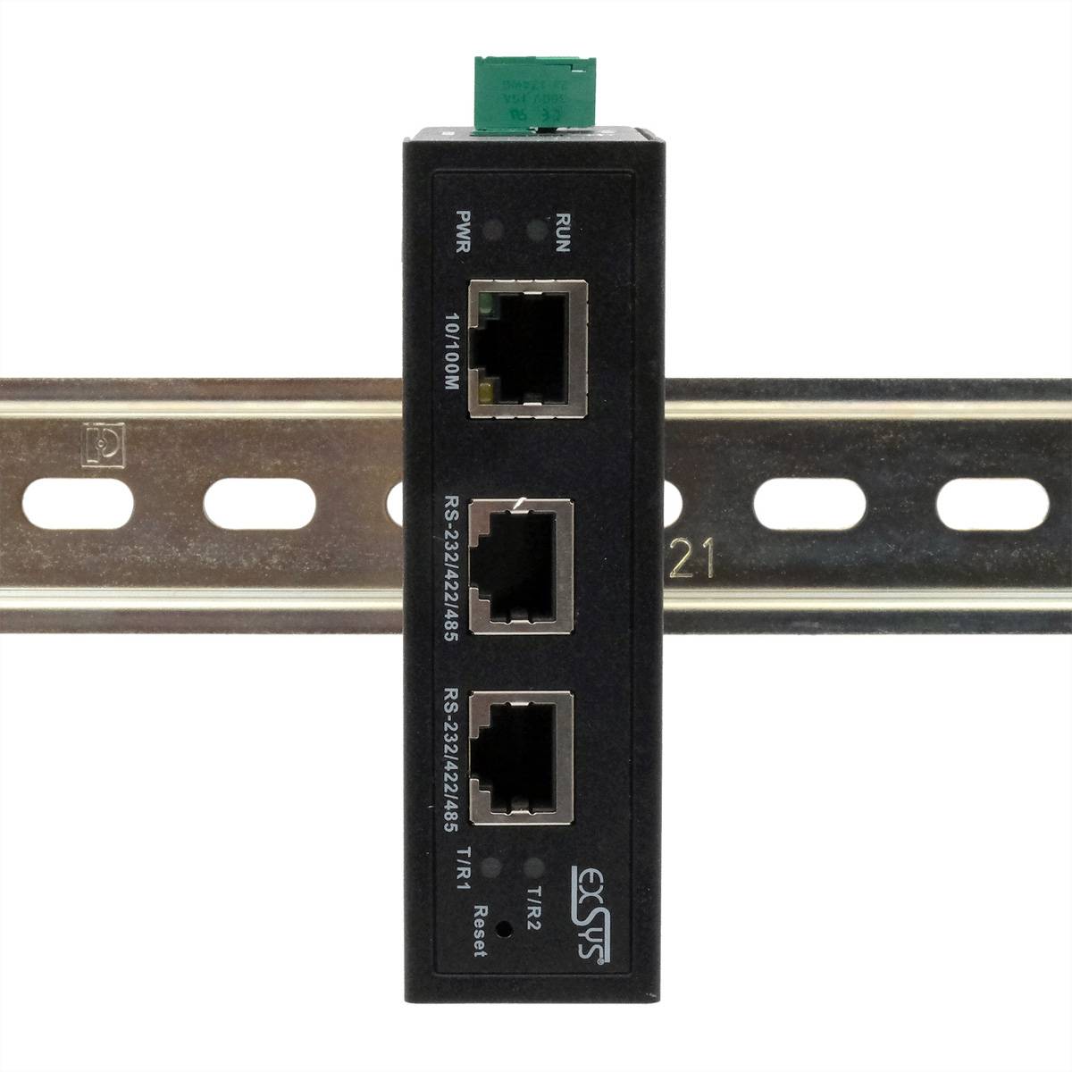 EXSYS EX-61002 Ethernet zu 2 x Seriell RS-232/422/485