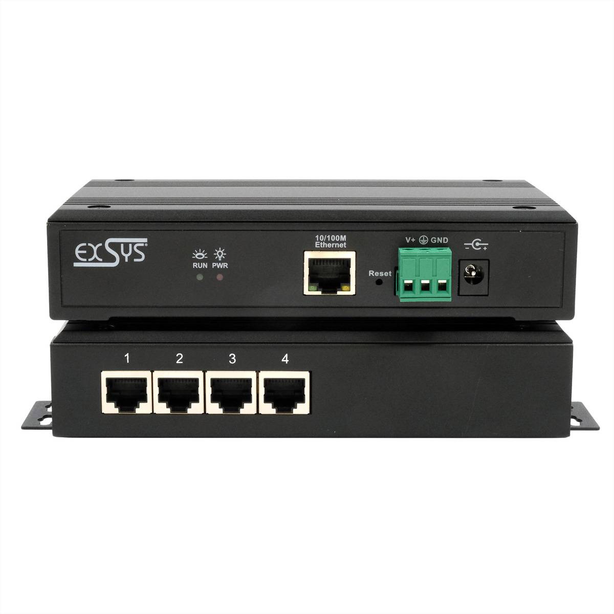 EXSYS EX-61004 Ethernet zu 4 x Seriell RS-232/422/485