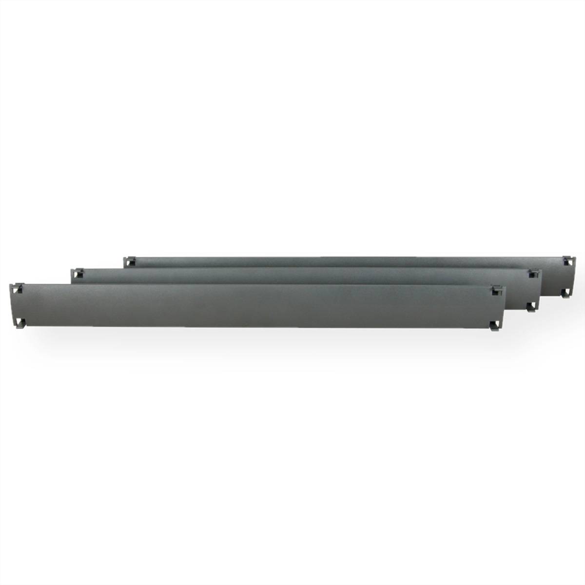 19"-Blindplatten zum Einklipsen, Kunststoff 1 HE, 10St., RAL 7016 anthrazit