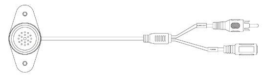 Dahua - HAP100 - Loch Mikrofon, Analoges Mikrofon für den Innenbereich - Passend für alle Kameras und Rekorder mit Audi