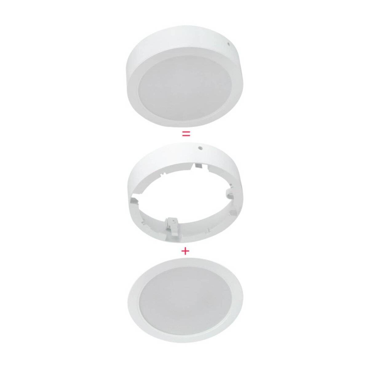 Einbaustrahler 18W | IP20 Schutzart | Flimmerfrei, 1900lm | 4000K Neutralweiß | Runde, 17cm | mit Bewegungsmelder