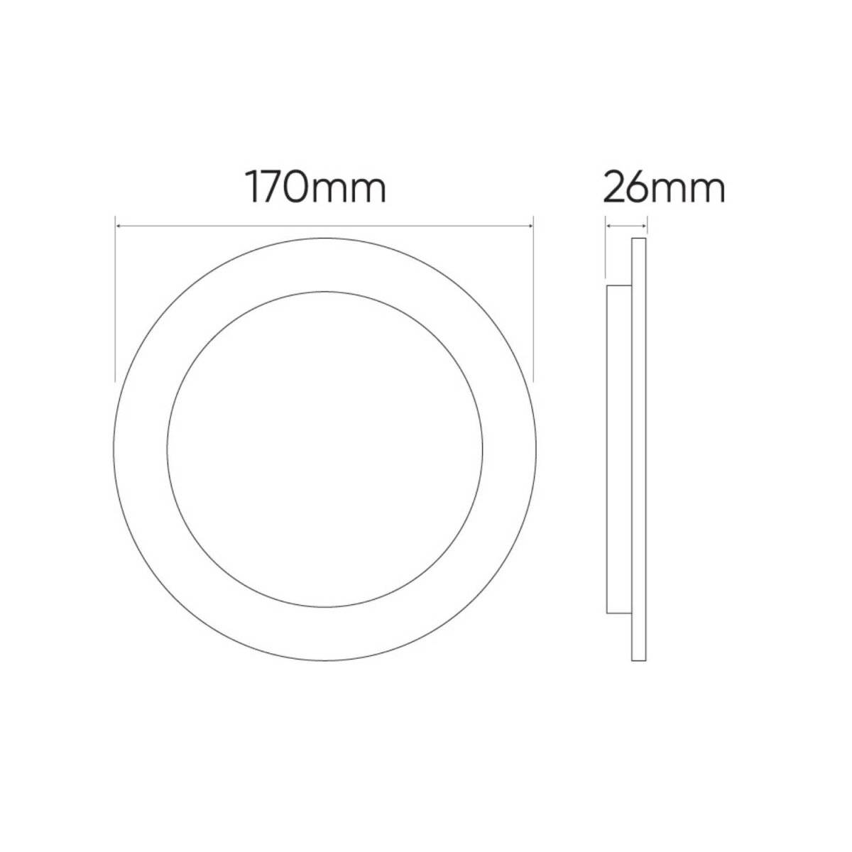 Einbaustrahler 18W | IP20 Schutzart | Flimmerfrei, 1900lm | 4000K Neutralweiß | Runde, 17cm | mit Bewegungsmelder