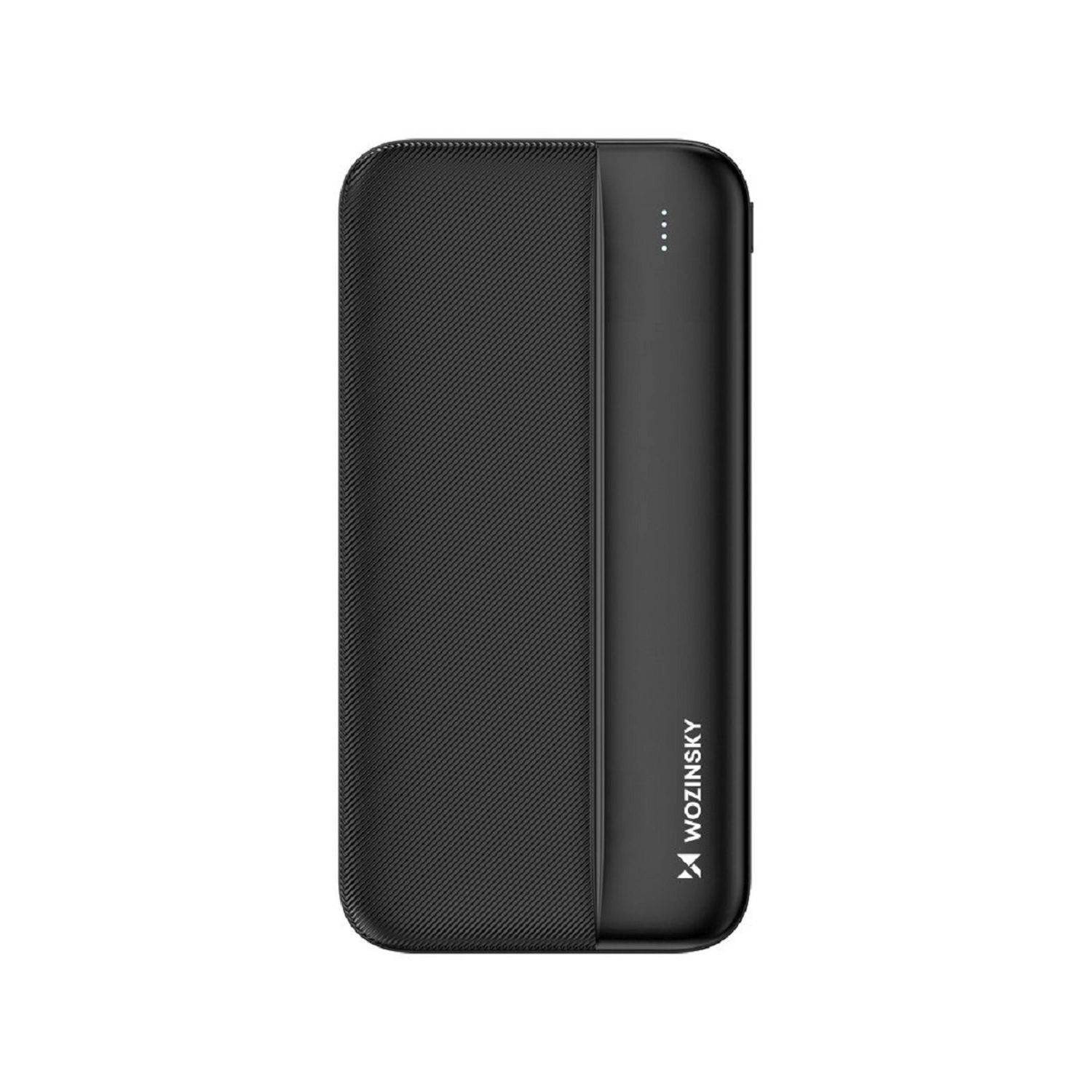 Wozinsky Powerbank Li-Po 10000mAh 2 x USB Ladegerät Schwarz