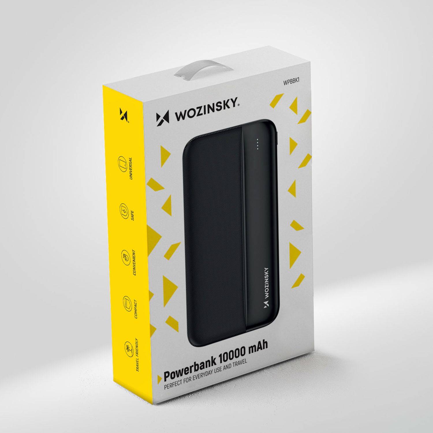 Wozinsky Powerbank Li-Po 10000mAh 2 x USB Ladegerät Schwarz
