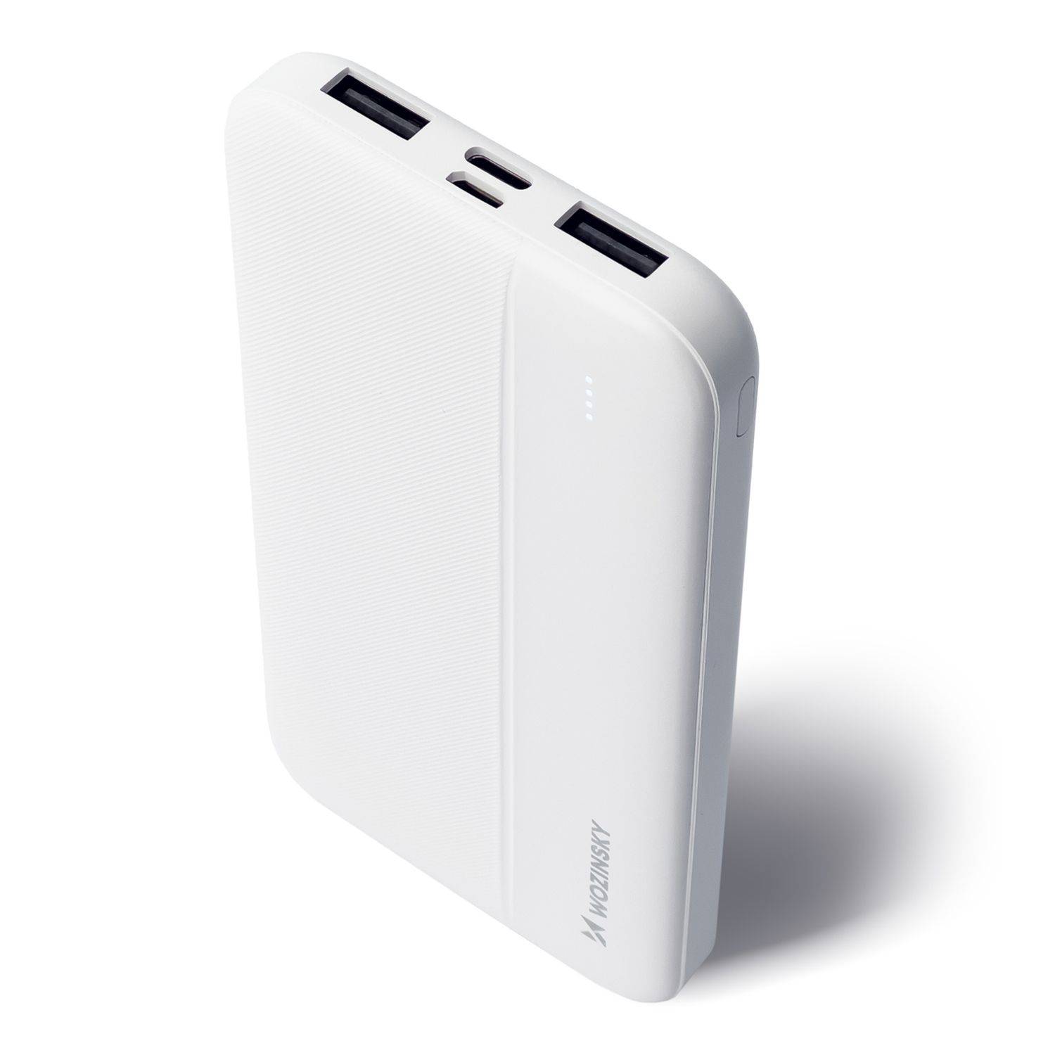 Wozinsky Powerbank Li-Po 10000mAh 2 x USB Ladegerät Weiß