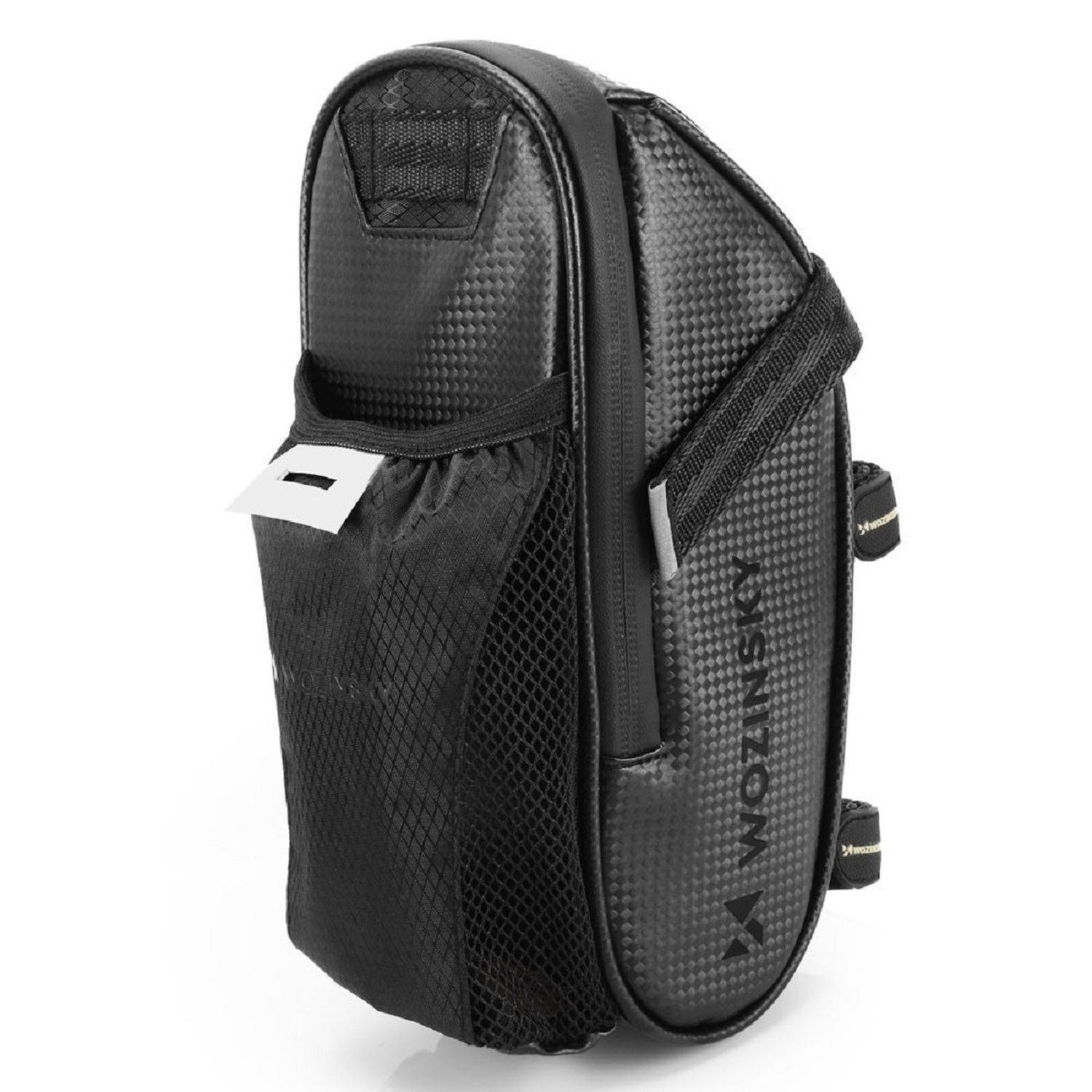 Wozinsky Fahrradsatteltasche 1,5 l Fahrradtasche Wasserflaschentasche Schwarz (WBB20BK)