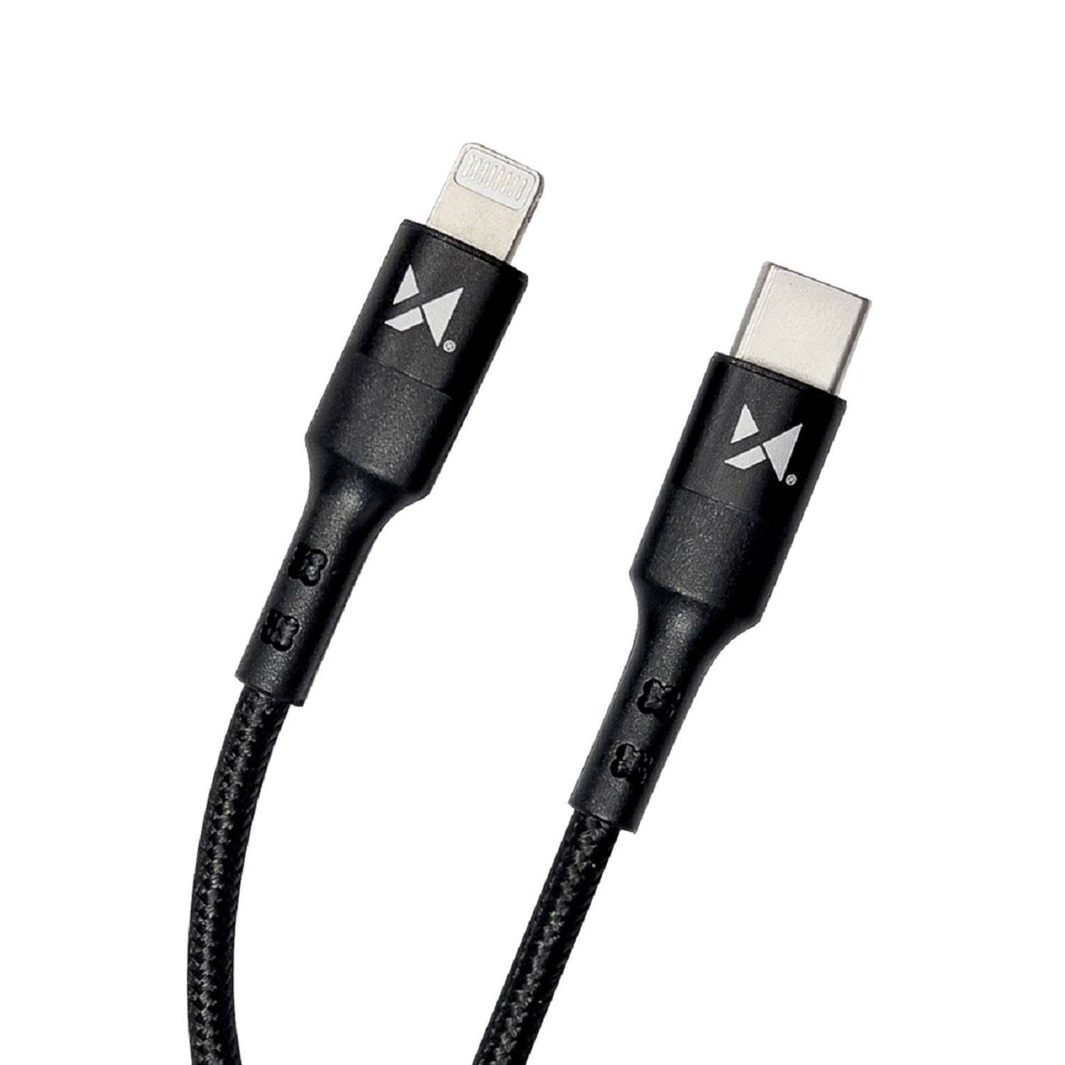 Wozinsky Ladekabel USB Typ C Kabel - iPhone Anschluss Power Delivery 18W Schwarz 2m