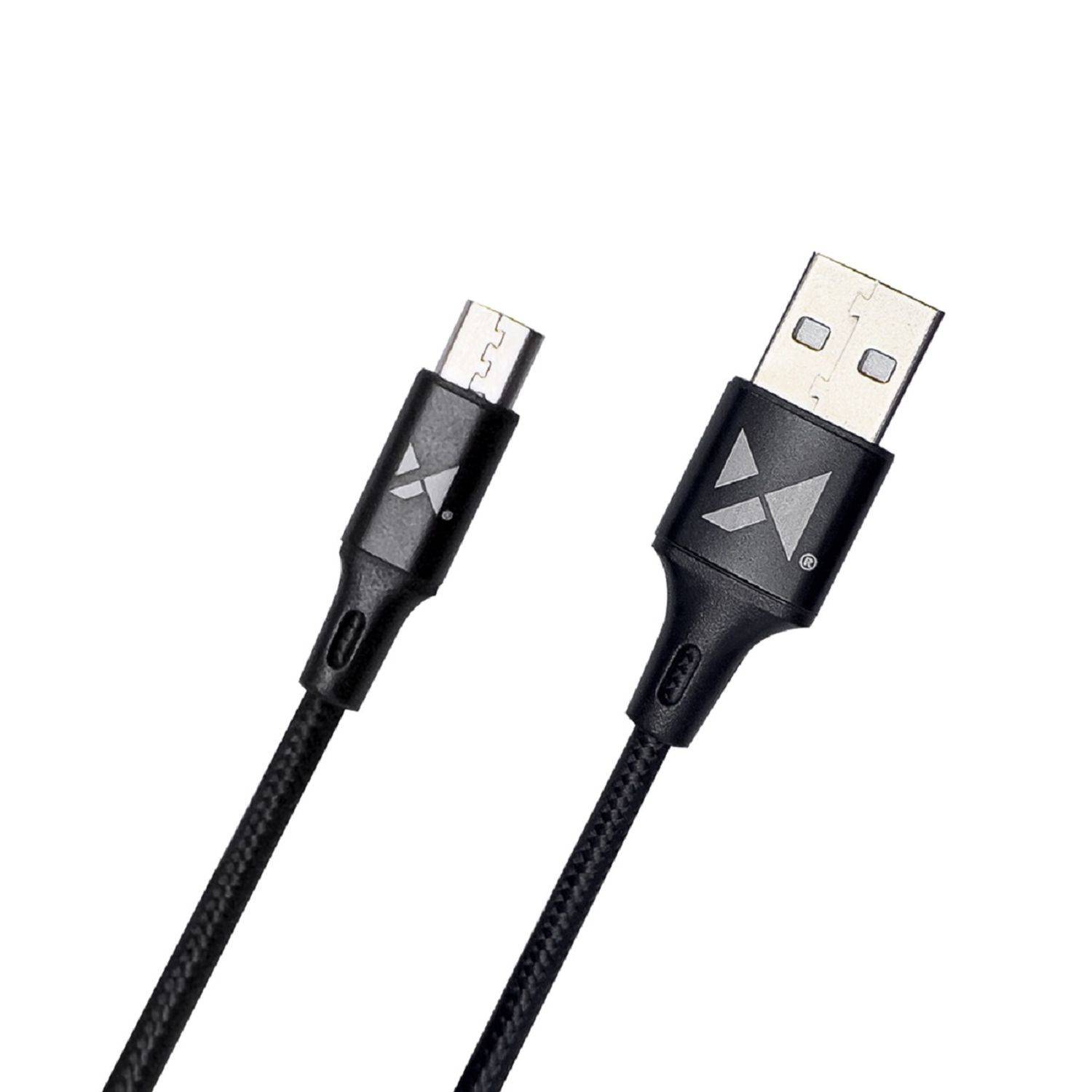 Wozinsky Ladekabel Schnellladekabel USB Kabel - MicroUSB 2.4A Schwarz 1m