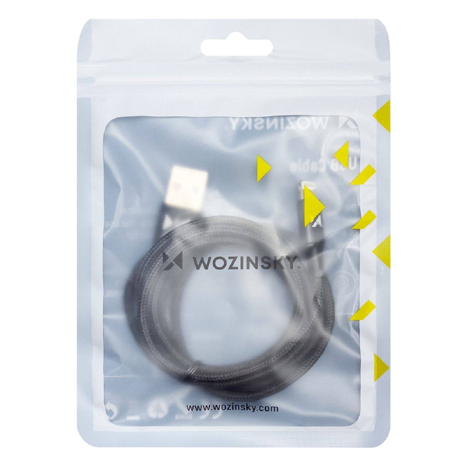 Wozinsky Ladekabel Lade- und Datenkabel USB Kabel - iPhone Anschluss 2.4A 1m Schwarz