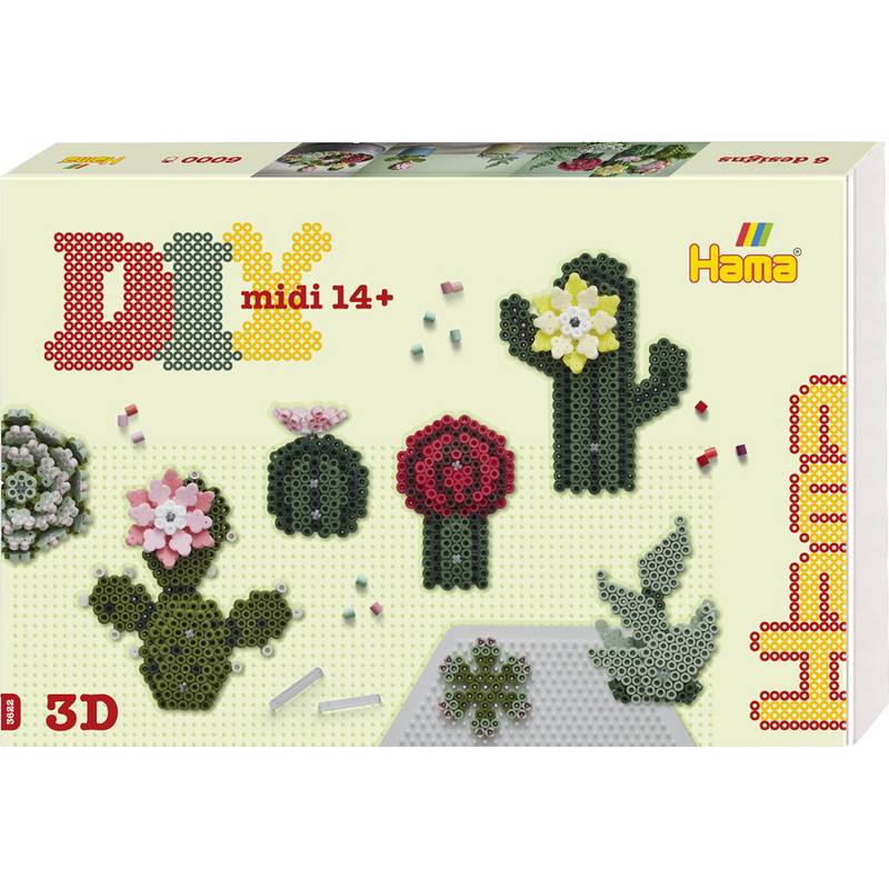 Hama Bügelperlen midi Art "Sukkulenten", Geschenkpackung