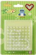 Hama Stiftplatten ''Quadrat, Herz'' , im Blister für Bügelperlen maxi