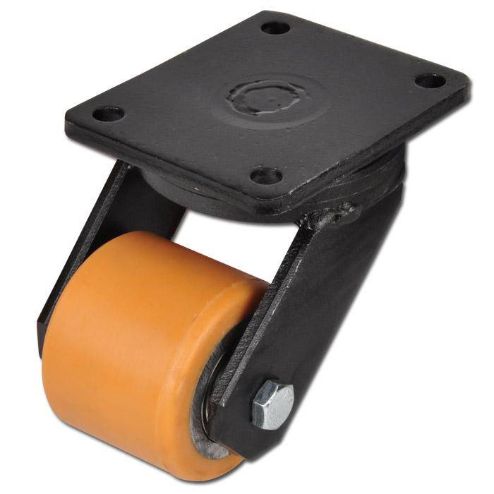 Schwerlast-Lenkrolle - Polyurethanrad - Rad-Ø 70 mm - Bauhöhe 127 mm - Tragkraft 470 kg
