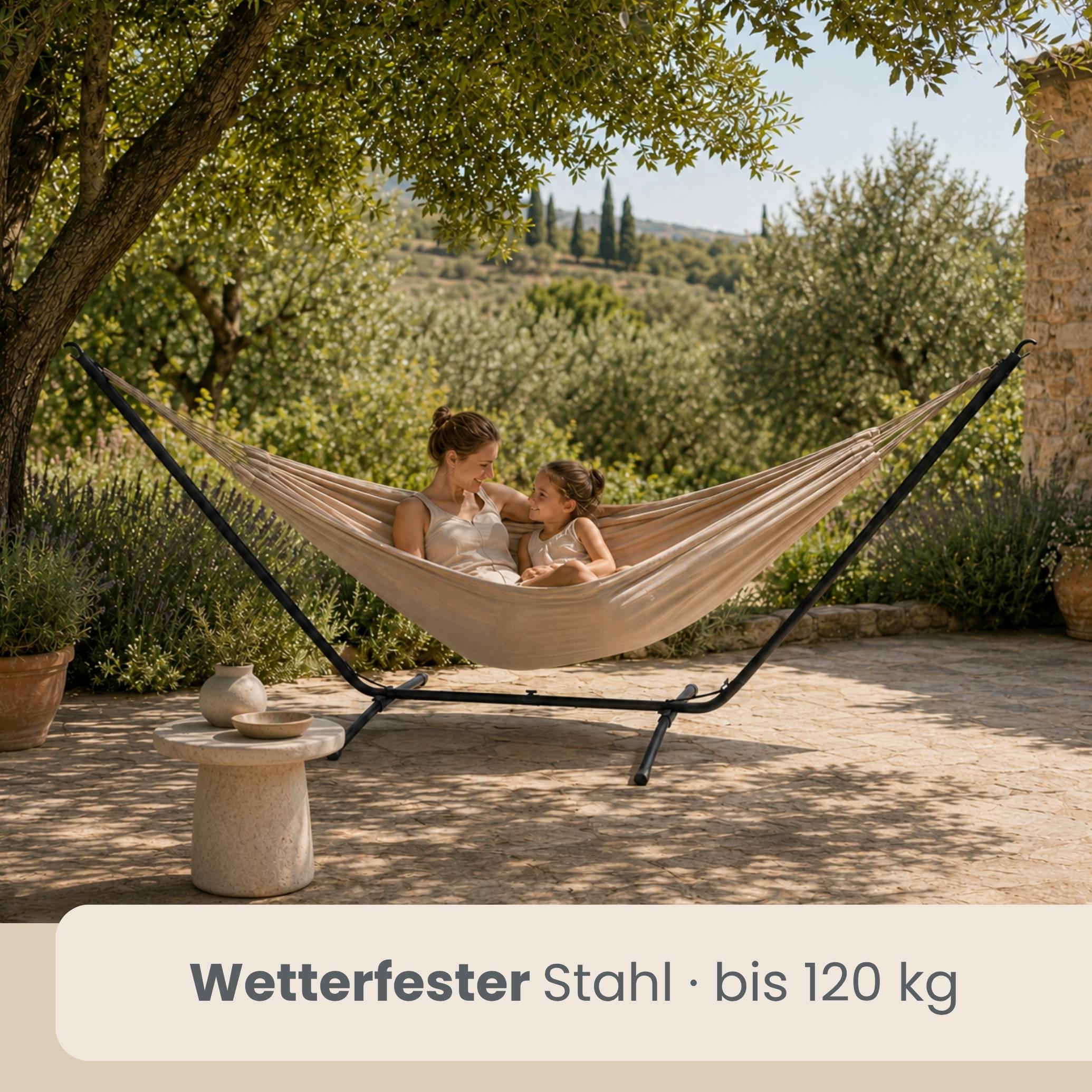 310x100 Hängemattengestell Outdoor 120kg - Metall Ständer Hängematte Gestell