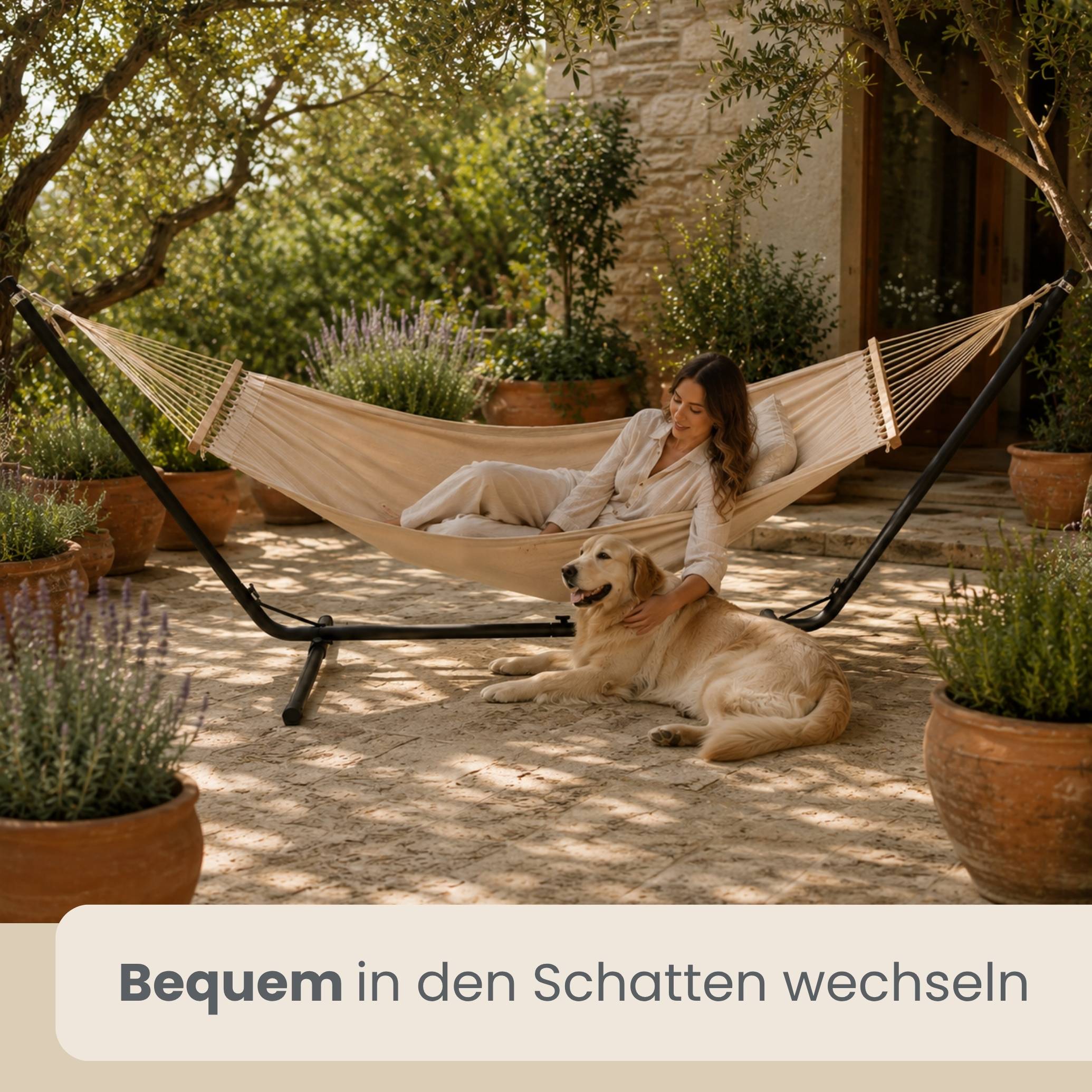 310x100 Hängemattengestell Outdoor 120kg - Metall Ständer Hängematte Gestell