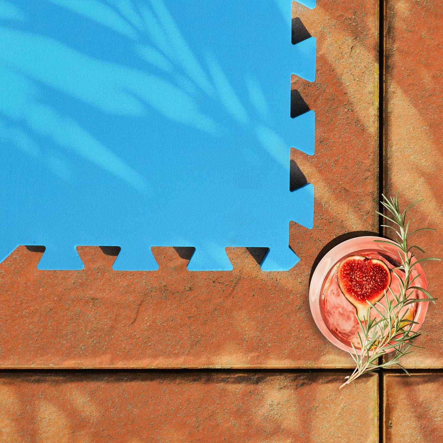 1,9m² Poolunterlage - 8 Große Poolmatten - 50x50 Outdoor Pool Bodenschutzmatte