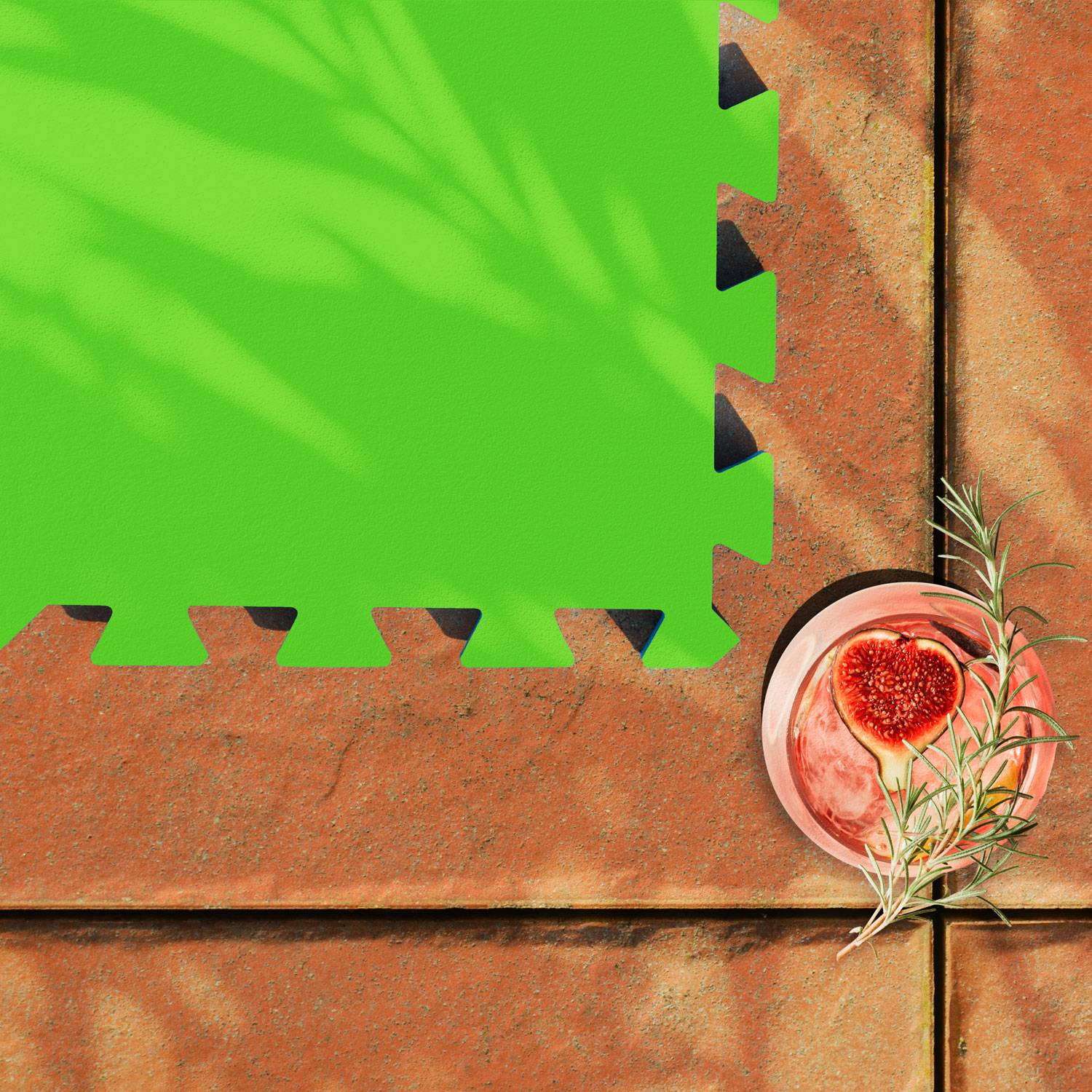 1,9m² Poolunterlage - 8 Große Poolmatten - 50x50 Outdoor Pool Bodenschutzmatte